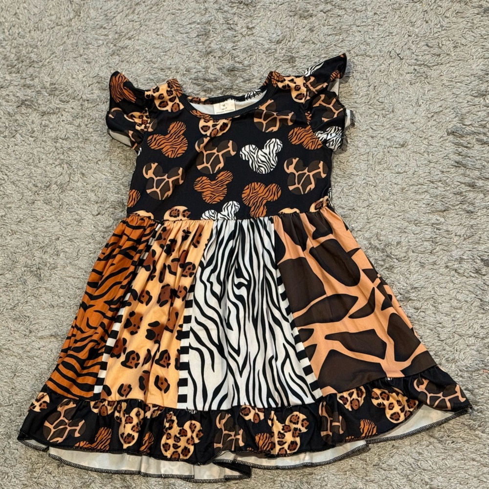 Animal Print Disney Themed Toddler Dress size 3T